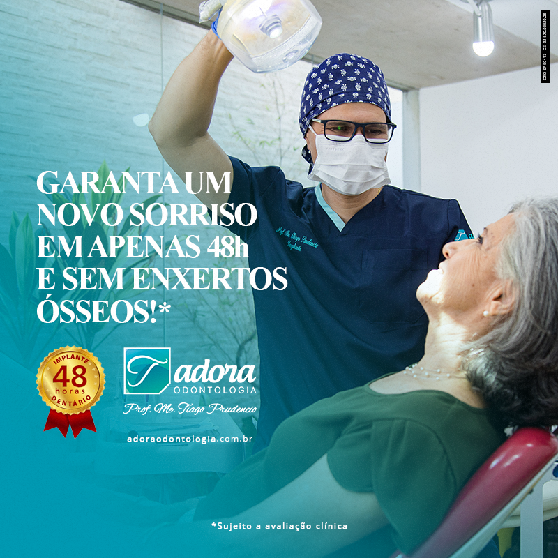 Adora Odontologia Implante dentário moderno sem enxerto